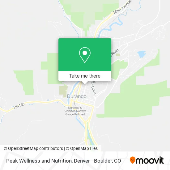 Peak Wellness and Nutrition map