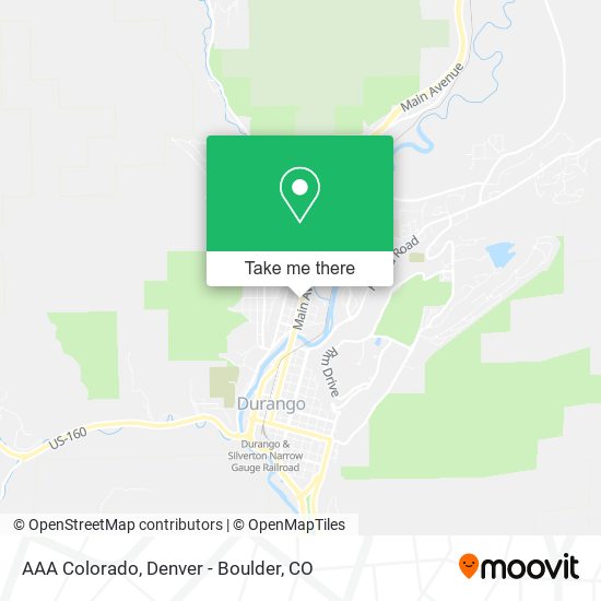 Mapa de AAA Colorado