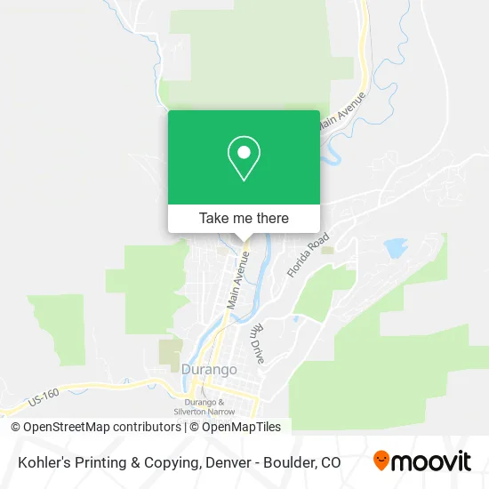 Mapa de Kohler's Printing & Copying