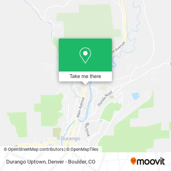 Durango Uptown map