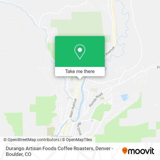 Durango Artisan Foods Coffee Roasters map