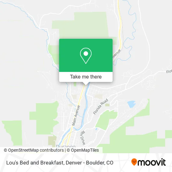 Lou's Bed and Breakfast map