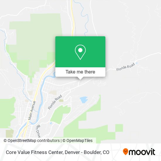 Mapa de Core Value Fitness Center
