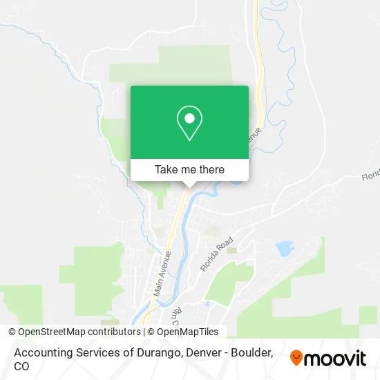 Accounting Services of Durango map