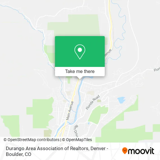Durango Area Association of Realtors map