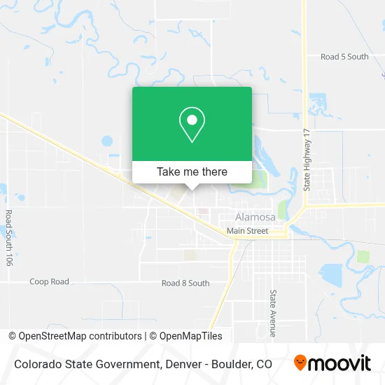 Colorado State Government map