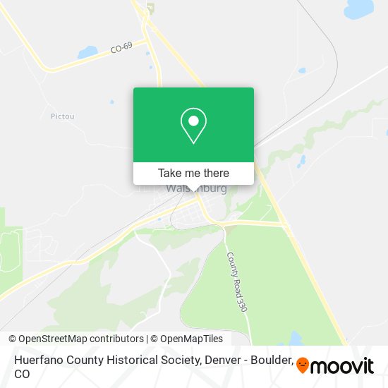 Huerfano County Historical Society map