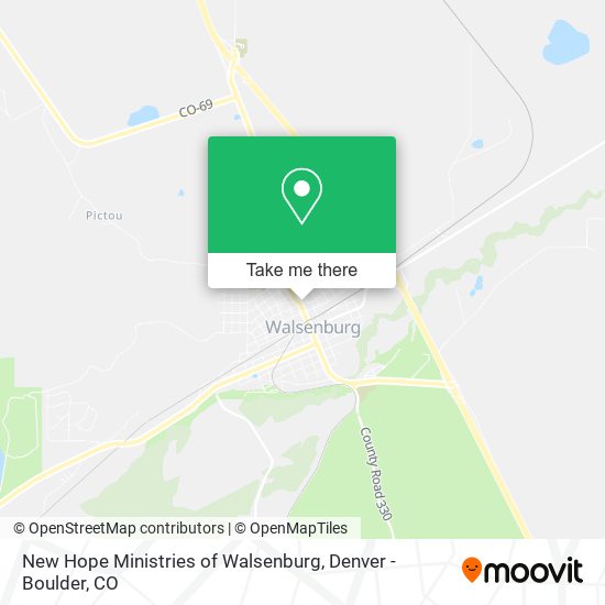 Mapa de New Hope Ministries of Walsenburg