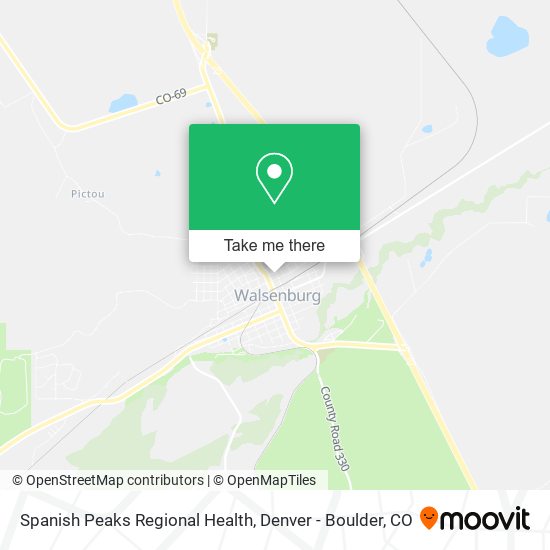 Mapa de Spanish Peaks Regional Health