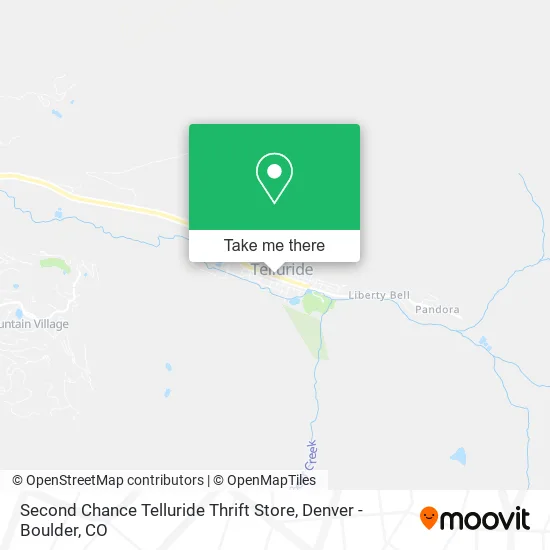 Second Chance Telluride Thrift Store map