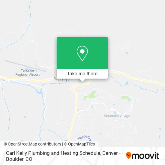 Carl Kelly Plumbing and Heating Schedule map
