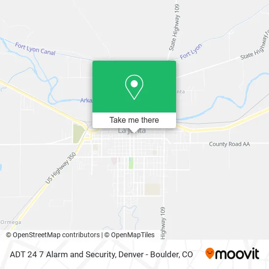 ADT 24 7 Alarm and Security map