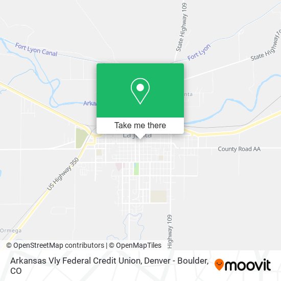 Arkansas Vly Federal Credit Union map