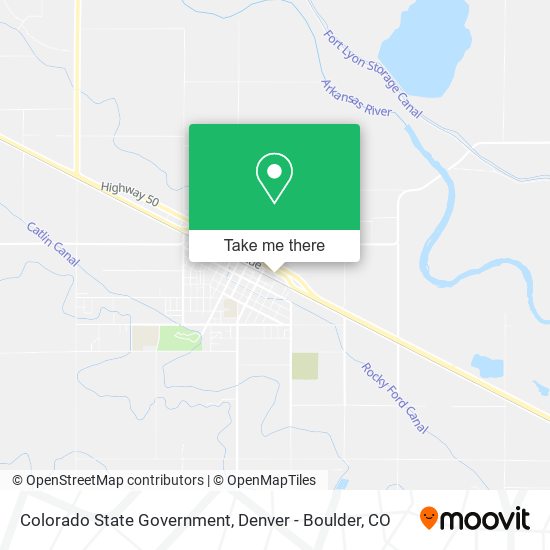 Colorado State Government map