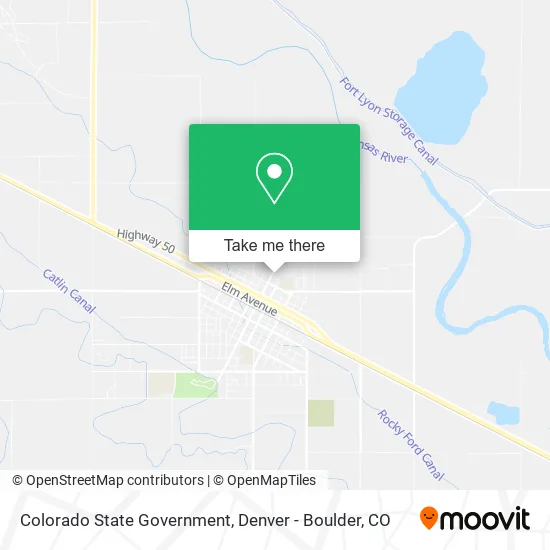 Colorado State Government map
