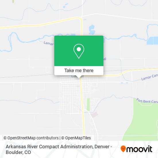 Mapa de Arkansas River Compact Administration