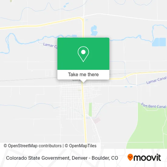 Colorado State Government map