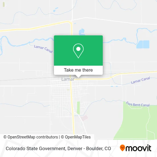 Colorado State Government map