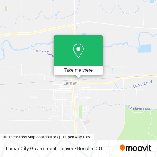 Lamar City Government map