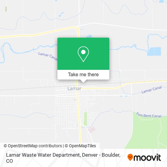 Lamar Waste Water Department map