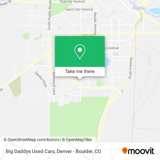 Big Daddys Used Cars map