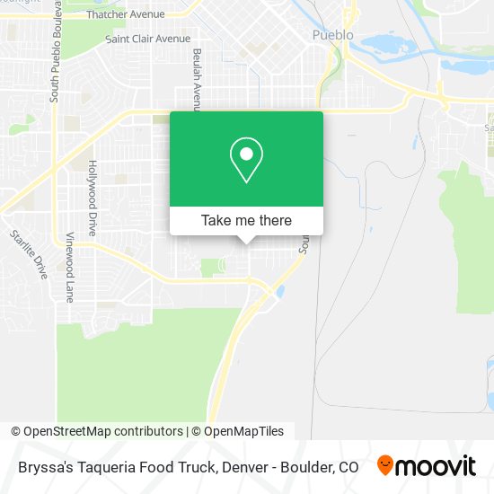 Mapa de Bryssa's Taqueria Food Truck