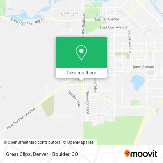 Great Clips map