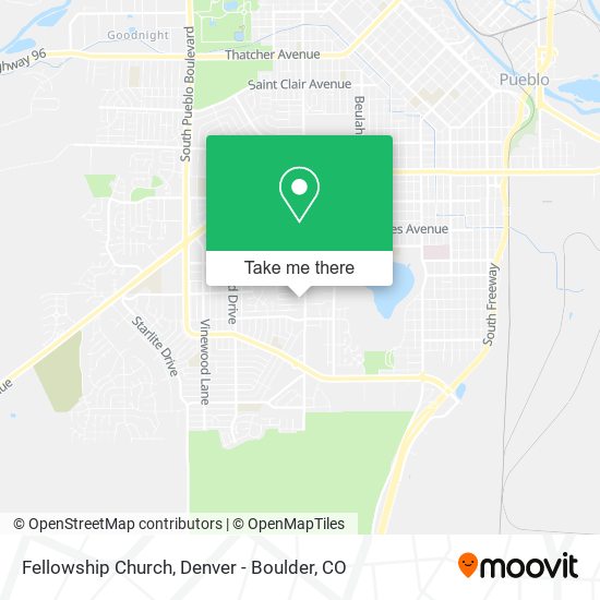 Fellowship Church map