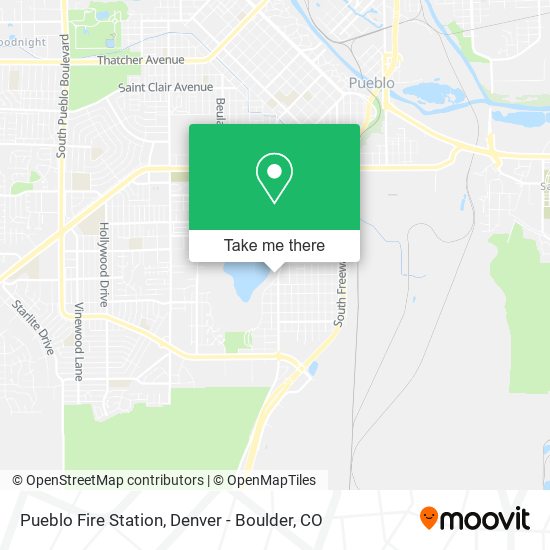 Pueblo Fire Station map