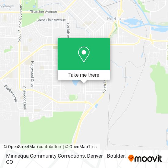 Minnequa Community Corrections map