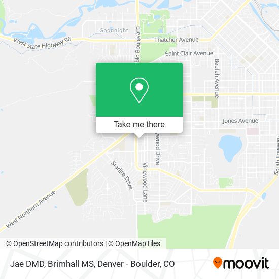 Jae DMD, Brimhall MS map