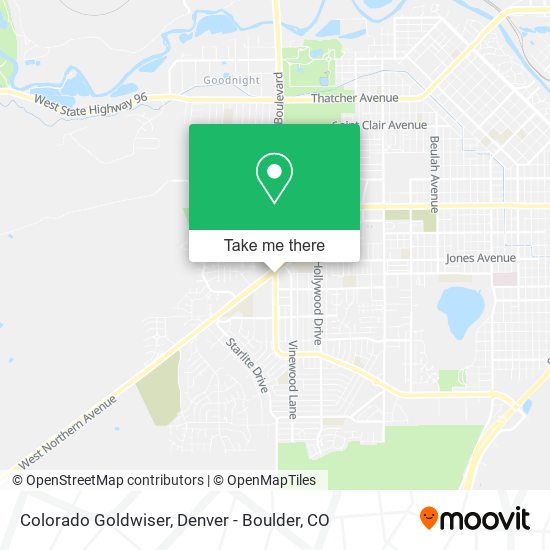 Colorado Goldwiser map