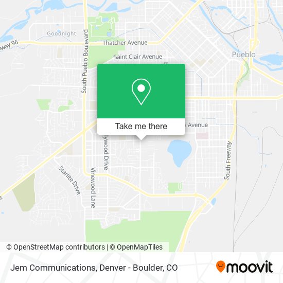 Jem Communications map