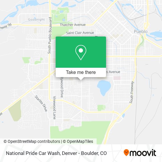 Mapa de National Pride Car Wash