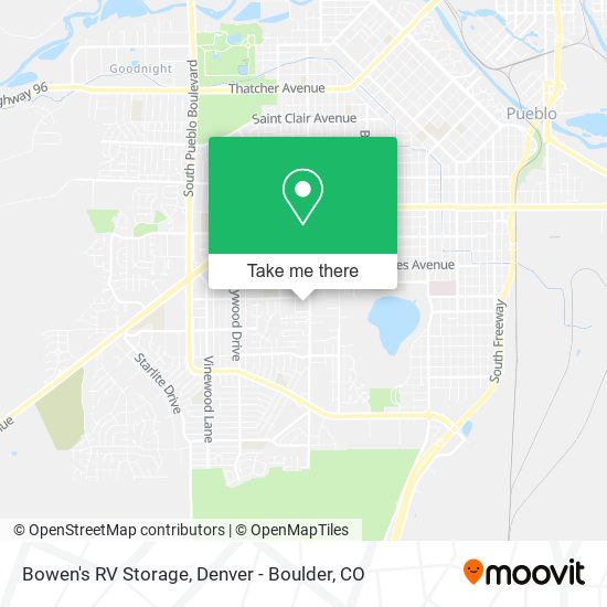 Mapa de Bowen's RV Storage