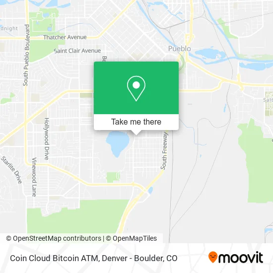 Mapa de Coin Cloud Bitcoin ATM