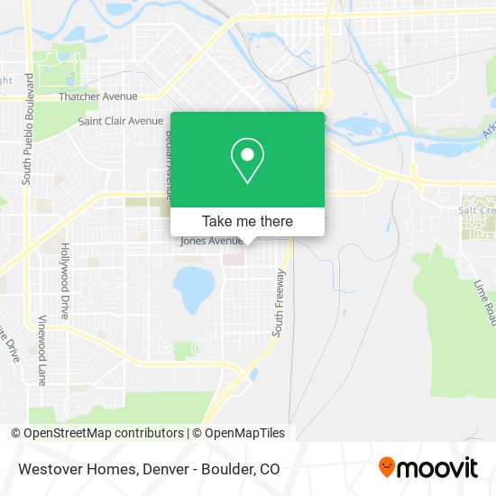 Mapa de Westover Homes