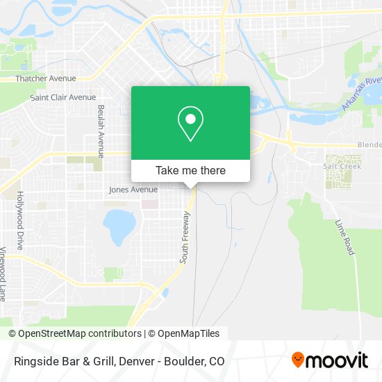 Mapa de Ringside Bar & Grill