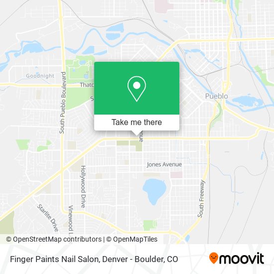 Mapa de Finger Paints Nail Salon