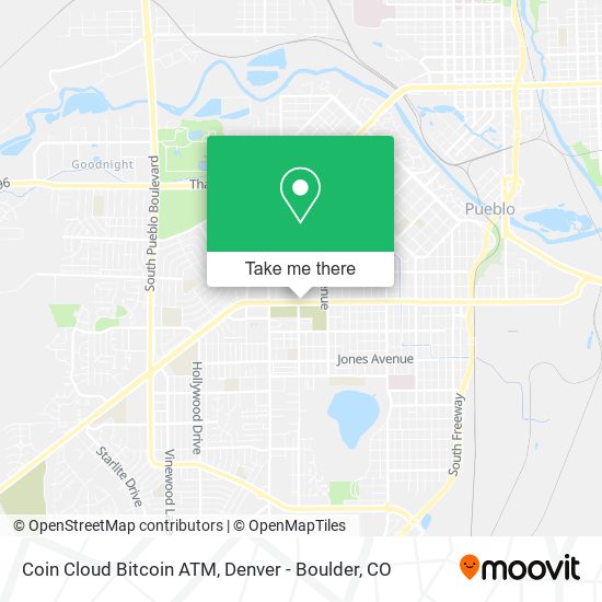 Mapa de Coin Cloud Bitcoin ATM