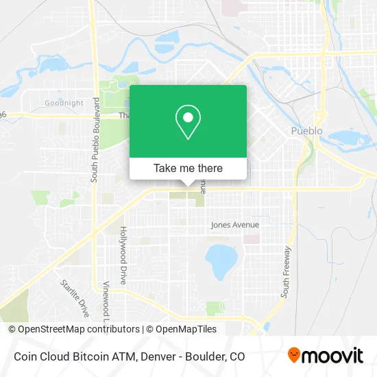 Mapa de Coin Cloud Bitcoin ATM
