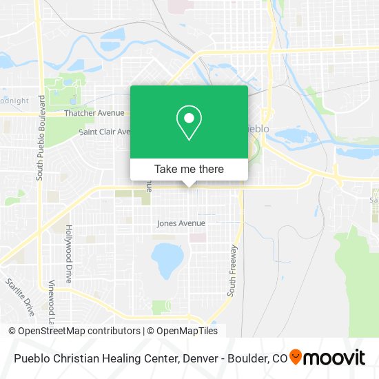 Pueblo Christian Healing Center map