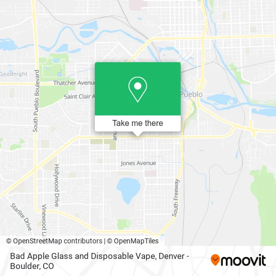 Mapa de Bad Apple Glass and Disposable Vape