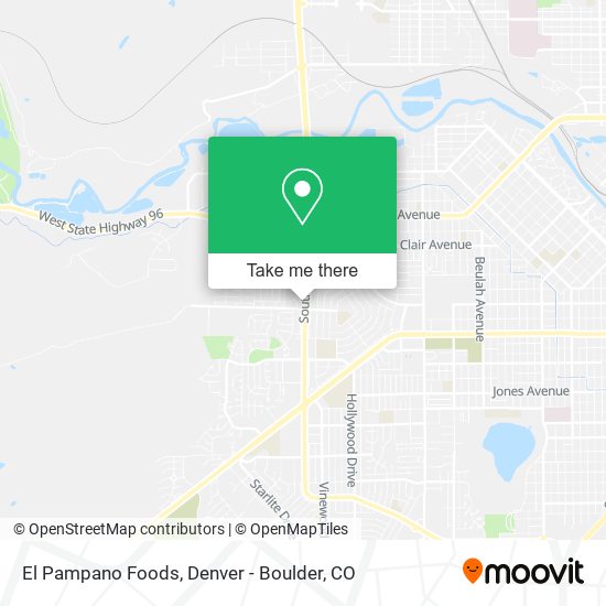 Mapa de El Pampano Foods