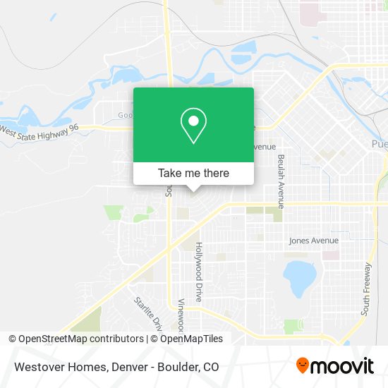 Mapa de Westover Homes