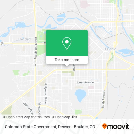 Colorado State Government map