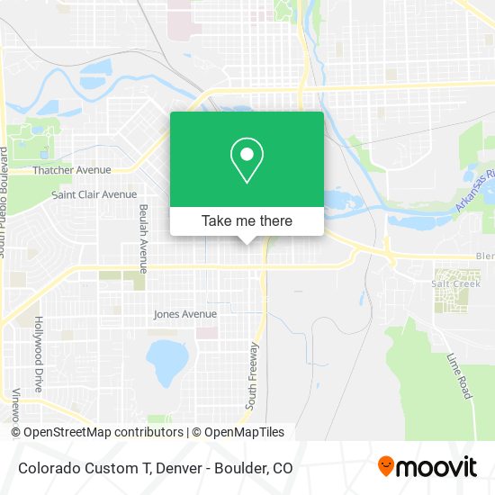 Colorado Custom T map