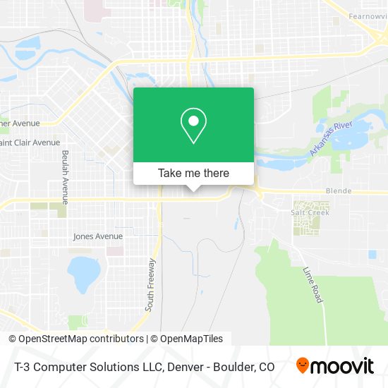 Mapa de T-3 Computer Solutions LLC