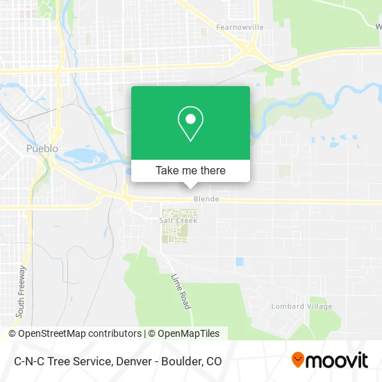 C-N-C Tree Service map