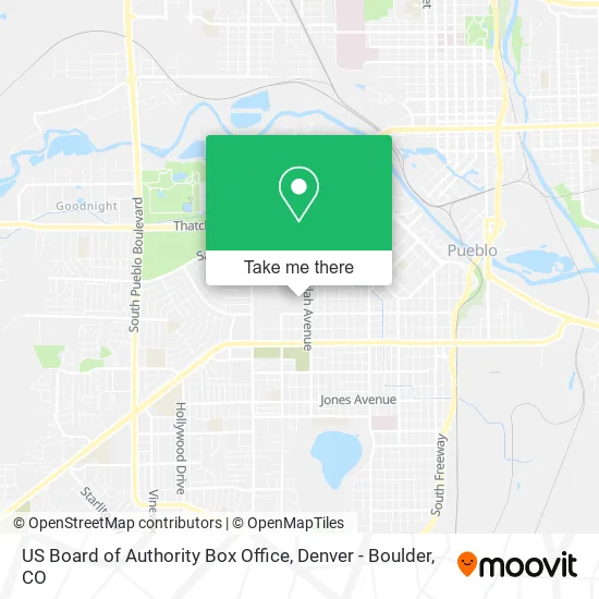 US Board of Authority Box Office map